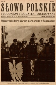 Słowo Polskie : tygodniowy dodatek ilustrowany. 1929, nr 7