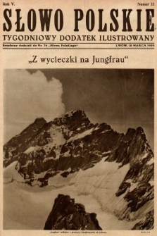 Słowo Polskie : tygodniowy dodatek ilustrowany. 1929, nr 11