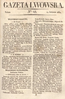 Gazeta Lwowska. 1832, nr 45