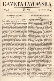 Gazeta Lwowska. 1832, nr 46
