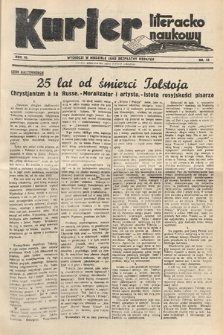 Kurjer Literacko-Naukowy. 1935, nr 38