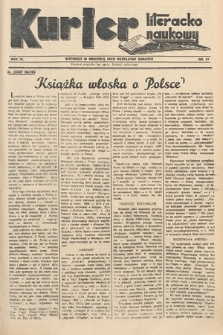 Kurjer Literacko-Naukowy. 1935, nr 47