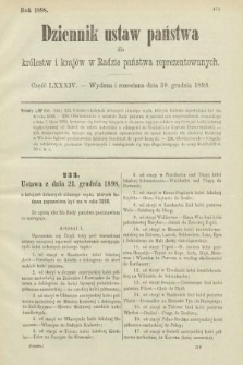 Dziennik Ustaw Państwa dla Królestw i Krajów w Radzie Państwa Reprezentowanych. 1898, cz. 84