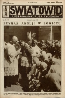 Światowid : ilustrowany kurjer tygodniowy. 1927, nr 20