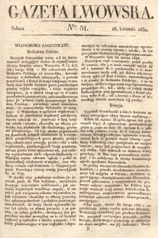 Gazeta Lwowska. 1832, nr 51