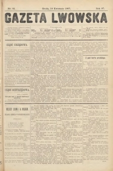 Gazeta Lwowska. 1907, nr 81