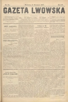 Gazeta Lwowska. 1907, nr 91