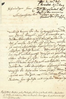 Varnhagens Notiz über ihn; sein Bildnis, Brief an Gleim