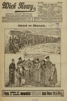 Wiek Nowy : popularny dziennik ilustrowany. 1912, nr 3265