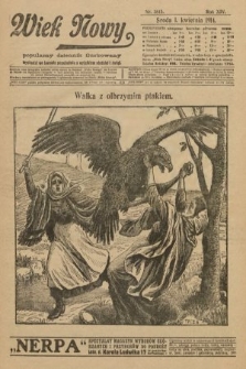 Wiek Nowy : popularny dziennik ilustrowany. 1914, nr 3815