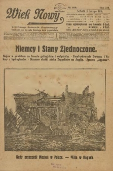 Wiek Nowy : popularny dziennik ilustrowany. 1916, nr 4400