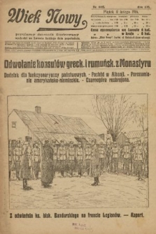 Wiek Nowy : popularny dziennik ilustrowany. 1916, nr 4405