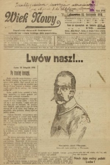 Wiek Nowy : popularny dziennik ilustrowany. 1918, nr 5246