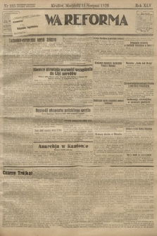Nowa Reforma. 1926, nr 185