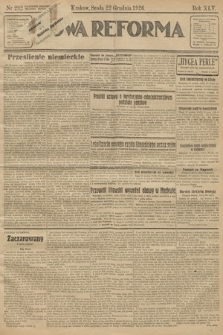 Nowa Reforma. 1926, nr 292