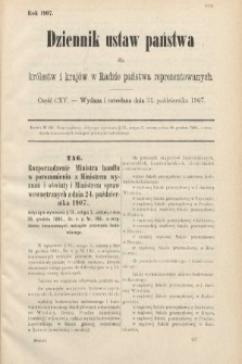 Dziennik Ustaw Państwa dla Królestw i Krajów w Radzie Państwa Reprezentowanych. 1907, cz. 115