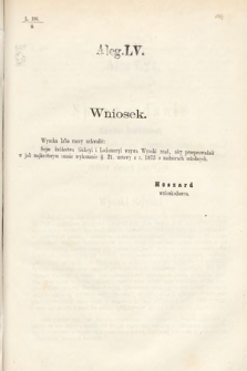 [Kadencja III, sesja VI, al. 55] Alegata do Sprawozdań Stenograficznych z Szóstej Sesyi Trzeciego Peryodu Sejmu Krajowego Królestwa Galicyi i Lodomeryi Wraz z Wielkiem Księstwem Krakowskiem z roku 1875. Alegat 55