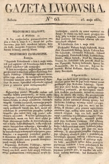 Gazeta Lwowska. 1832, nr 63