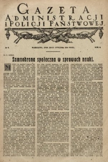 Gazeta Administracji i Policji Państwowej. 1924, nr 4