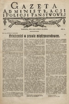 Gazeta Administracji i Policji Państwowej. 1924, nr 7