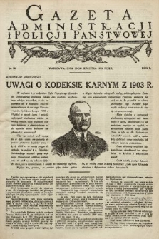 Gazeta Administracji i Policji Państwowej. 1924, nr 16