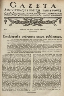 Gazeta Administracji i Policji Państwowej : tygodnik poświęcony prawu publicznemu, zagadnieniom administracji politycznej, samorządu i policji państwowej. 1924, nr 38