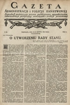 Gazeta Administracji i Policji Państwowej : tygodnik poświęcony prawu publicznemu, zagadnieniom administracji politycznej, samorządu i policji państwowej. 1924, nr 52