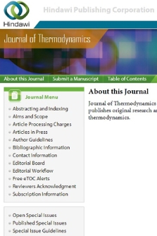 Journal of Thermodynamics