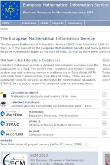 European Mathematical Information Service