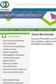 Journal of Probability and Statistics
