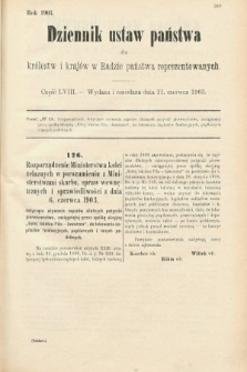 Dziennik Ustaw Państwa dla Królestw i Krajów w Radzie Państwa Reprezentowanych. 1903, cz. 58
