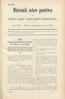 Dziennik Ustaw Państwa dla Królestw i Krajów w Radzie Państwa Reprezentowanych. 1906, cz. 49