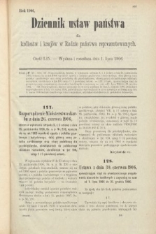 Dziennik Ustaw Państwa dla Królestw i Krajów w Radzie Państwa Reprezentowanych. 1906, cz. 59