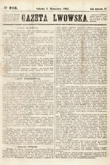 Gazeta Lwowska. 1863, nr 203