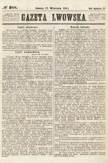 Gazeta Lwowska. 1863, nr 208