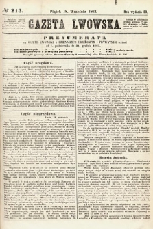 Gazeta Lwowska. 1863, nr 213