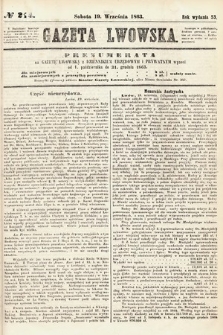 Gazeta Lwowska. 1863, nr 214