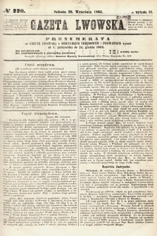 Gazeta Lwowska. 1863, nr 220