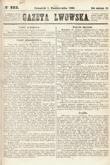 Gazeta Lwowska. 1863, nr 223
