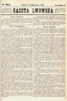 Gazeta Lwowska. 1863, nr 224