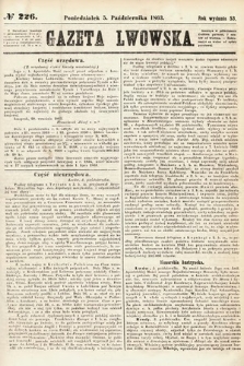 Gazeta Lwowska. 1863, nr 226