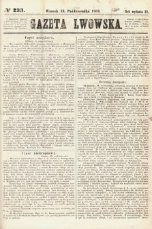 Gazeta Lwowska. 1863, nr 233