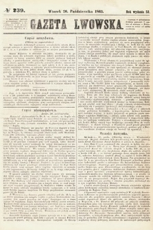 Gazeta Lwowska. 1863, nr 239