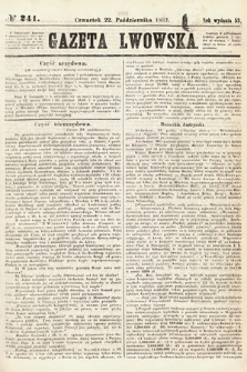 Gazeta Lwowska. 1863, nr 241