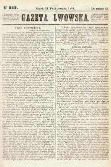 Gazeta Lwowska. 1863, nr 242