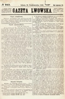 Gazeta Lwowska. 1863, nr 243
