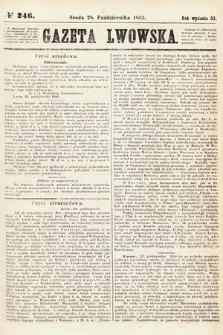 Gazeta Lwowska. 1863, nr 246