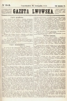 Gazeta Lwowska. 1863, nr 262