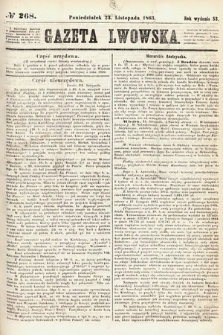 Gazeta Lwowska. 1863, nr 268