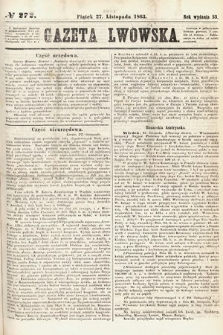 Gazeta Lwowska. 1863, nr 272